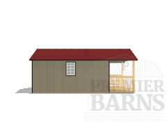 Cabin W/ Porch 12x24 - Image 4