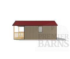 Cabin W/ Porch 12x24 - Image 3