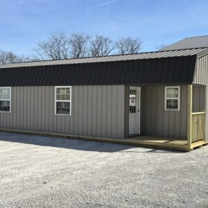 Lofted Corner Porch Cabin 14x36